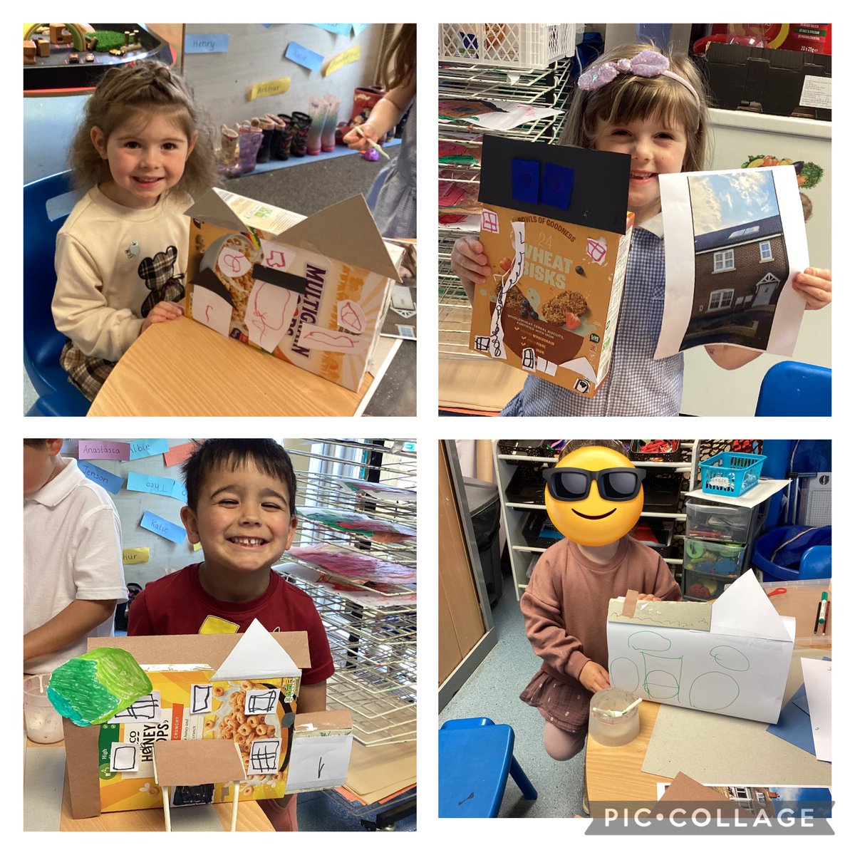 RabbitsClass's tweet photo. Some of the wonderful houses we have made this week. I was so impressed by the attention to detail and creativity the Rabbits showed! https://t.co/lai5gVk2F2
