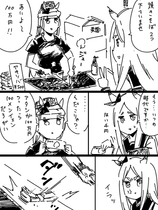 タマモクロス誕おめ再掲漫画っです 