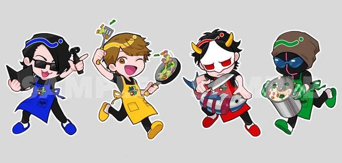 【ビストロMSSP MAJI COOKING × PARCO CAFE】にて、ミニキャラビジュアルを担当させて頂きました。宜しくお願いします!#ビストロMSSP #PARCO #コラボカフェ 