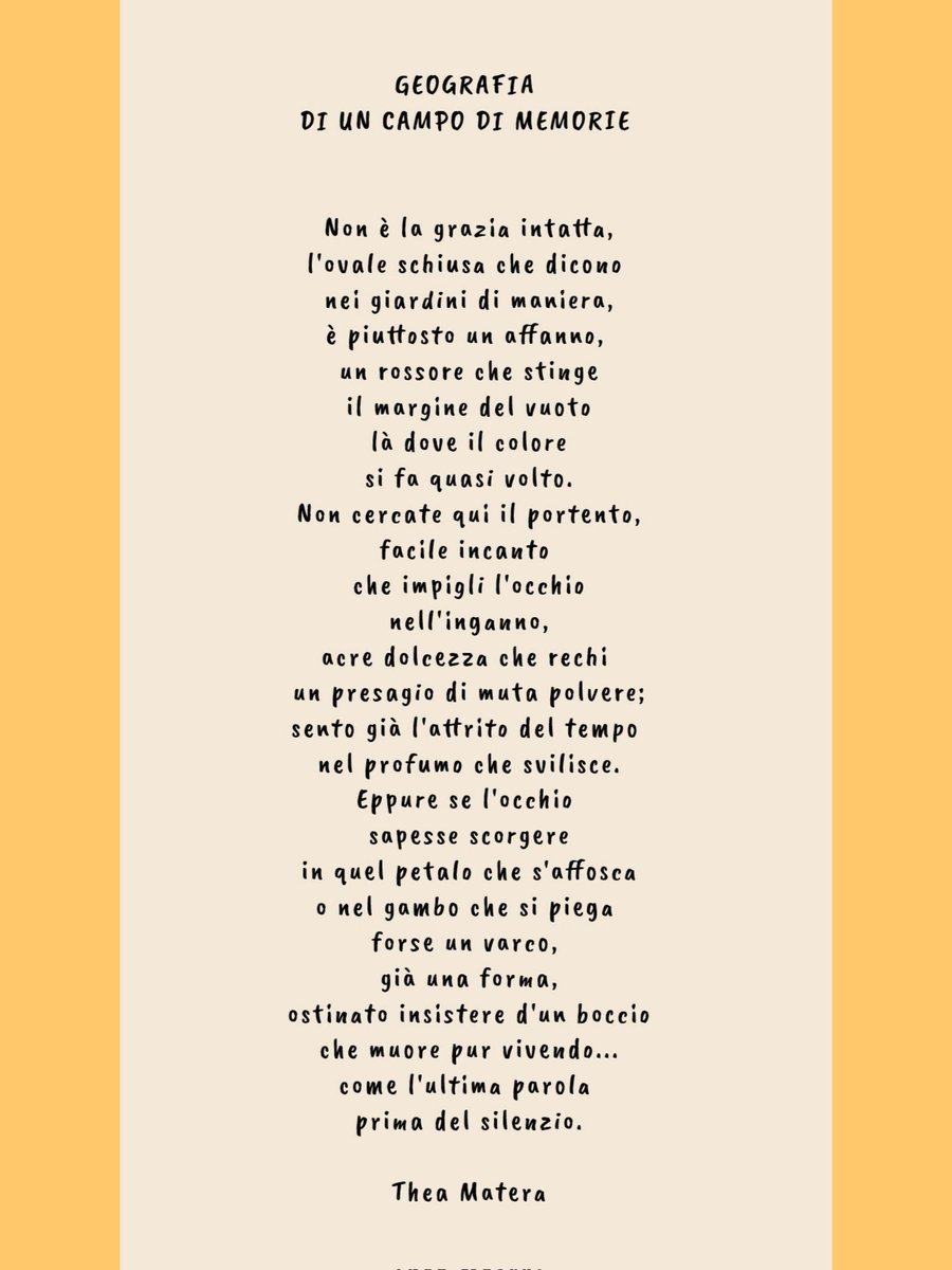 materathea's tweet photo. #poesia #poets #poeti #poetrycommunity #poetry #geografia #campo #giardini #jardin #Flowers #fleurs #fiori @Poesiaitalia @InternoPoesia @Poesia2punto0 @Officina_Poesia @CasaScrittori @CasaLettori @Antonio79B @poetarumsilva @maggiodeilibri https://t.co/VbYrQDRYkk