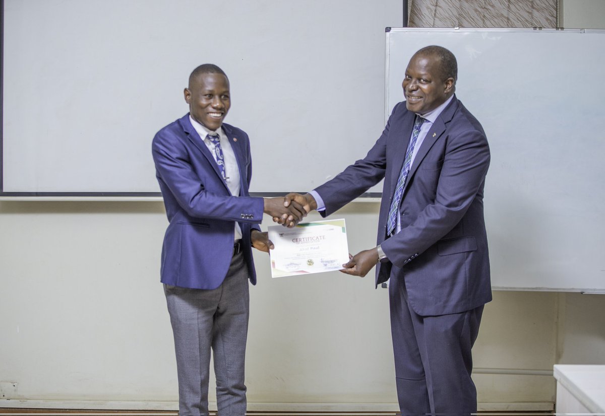 CgcMakCoCIS's tweet photo. Yesterday, the 90th CGC Cabinet, led by @MartinOteba15, officially handed over to the 91st Cabinet under the leadership of @CharityARINITW1. 
The College Principal Prof. Tonny J. Oyana, Dr. Margret Nangwovuma as well Dr. Ruth Amanda Birungi graced the ceremony. https://t.co/YJaSouDLgT