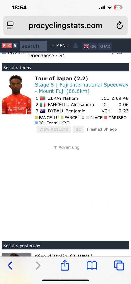 እልል በላ ኣዴታታ!! ሰማይ ሰማይ ትደይብ  ባንዴራና :: ኮቦሮ! ኮቦሮ!  NAHOM Zerai   from #Eritrea finished 1st in the Tour of Japan 2025 Stage 5 Fuji International Speedway > Mount Fuji (66.6km): Independence Day gift to sport family of #Eritrea エリトリア#jspocycle #UCI