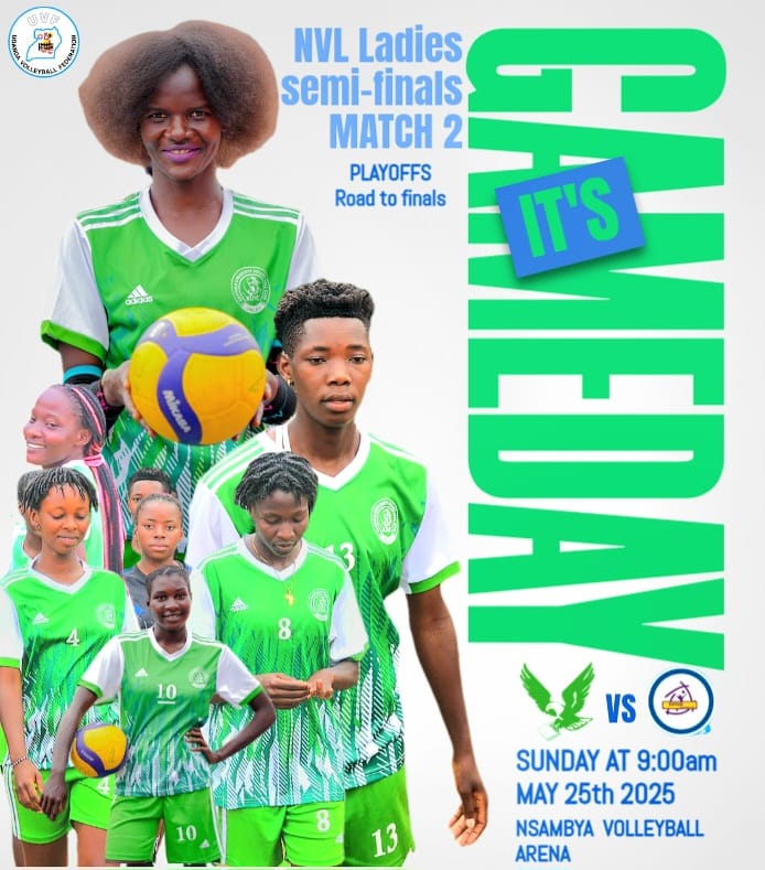Kampala Univ Volleyball Club (@kuvc_eagles) on Twitter photo Eagles don't explain their altitudes they just aim higher
Men πOld Kampala Arena
Ladies π Nsambya <a href="/sport_svoleybal/">SPORT-S VOLLEYBALL</a> ground
<a href="/klauniversity/">Kampala University</a> <a href="/Ugvolley/">Uganda Volleyball Federation</a>
@#UNVLPLAYOFFS25 Eagles don't explain their altitudes they just aim higher
Men πOld Kampala Arena
Ladies π Nsambya <a href="/sport_svoleybal/">SPORT-S VOLLEYBALL</a> ground
<a href="/klauniversity/">Kampala University</a> <a href="/Ugvolley/">Uganda Volleyball Federation</a>
@#UNVLPLAYOFFS25