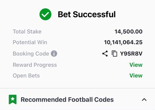 500 odds 🤽🏻‍♂️⚡️ God say na today!  

Don’t miss!!! 👂 
t.me/xbigboyhouse