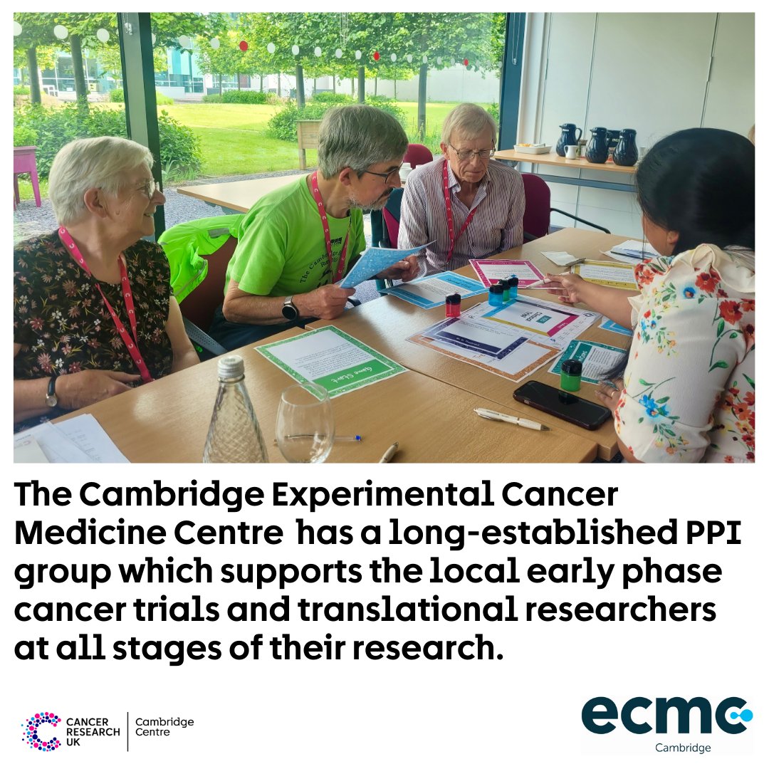 CRUK Cambridge Centre (@crukcamcentre) on Twitter photo Patients and the public are essential to shaping clinical trials. The <a href="/CambridgeECMC/">Cambridge ECMC</a> PPI group supports early-phase cancer research from start to finish. Meet their PPI leads ➡️ zurl.co/PUms7
#FocusOnCamCancer #PPI #InternationalClinicalTrialsDay Patients and the public are essential to shaping clinical trials. The <a href="/CambridgeECMC/">Cambridge ECMC</a> PPI group supports early-phase cancer research from start to finish. Meet their PPI leads ➡️ zurl.co/PUms7
#FocusOnCamCancer #PPI #InternationalClinicalTrialsDay