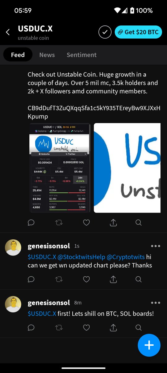 m1k3sol's tweet photo. Now on @Stocktwits  $USDUC 

CB9dDufT3ZuQXqqSfa1c5kY935TEreyBw9XJXxHKpump https://t.co/q2WqSdYAvW