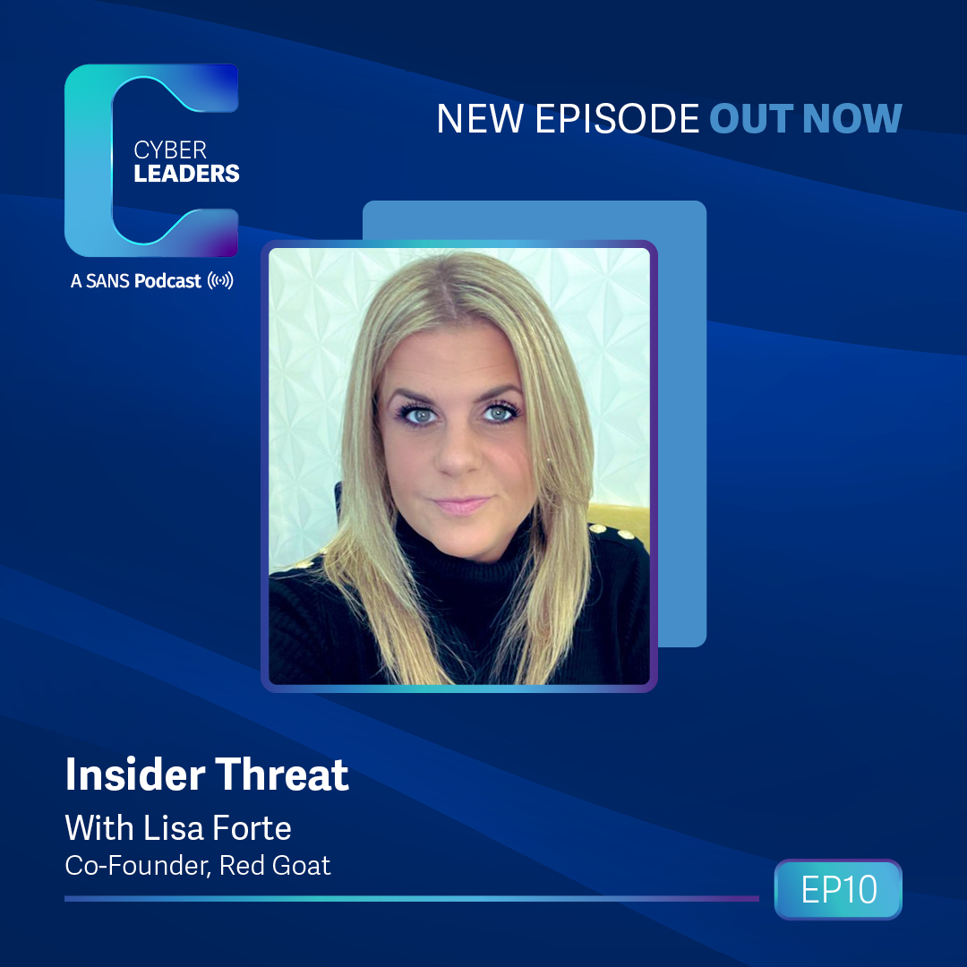 SANS Cybersecurity Leadership (@secleadership) on Twitter photo 🎙️ Season 2 of the #CyberLeadersPodcast is here!
<a href="/jameslyne/">James Lyne</a> & @ciarancyber1 return with:
Ep. 9: Manfred Boudreaux-Dehmer, CIO of <a href="/NATO/">NATO</a> on cyber defense → sans.org/u/1BmE
Ep. 10: Lisa Forte, co-founder of <a href="/redgoatcyber/">Red Goat Cyber Security</a>, on insider threats → sans.org/u/1BmJ 🎙️ Season 2 of the #CyberLeadersPodcast is here!
<a href="/jameslyne/">James Lyne</a> & @ciarancyber1 return with:
Ep. 9: Manfred Boudreaux-Dehmer, CIO of <a href="/NATO/">NATO</a> on cyber defense → sans.org/u/1BmE
Ep. 10: Lisa Forte, co-founder of <a href="/redgoatcyber/">Red Goat Cyber Security</a>, on insider threats → sans.org/u/1BmJ
