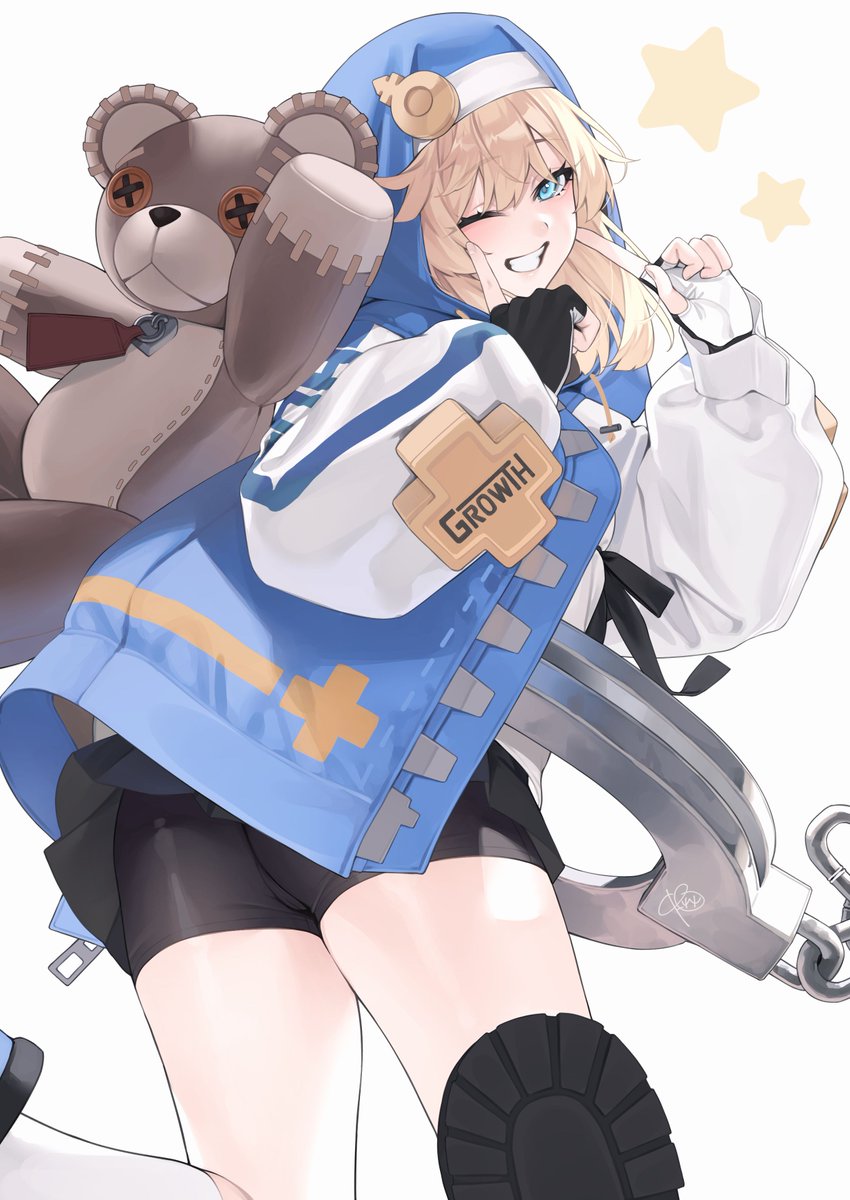 ブリジット(ギルティ・ギア) ,ロジャー (ギルティギア) 「ブリジットきゅん 」|れっれれ＠FANBOXやってますのイラスト