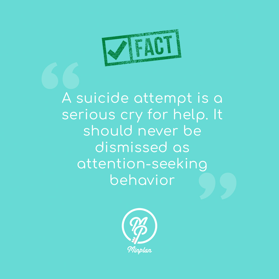 Suicide attempts are not drama. They are a sign of deep pain.

Dismissing them adds to the silence. 

This Mental Health Awareness Month, let’s respond with compassion. 

Lives truly depend on it.

#MentalHealthAwarenessMonth #SuicidePrevention #BreakTheStigma #Minplan