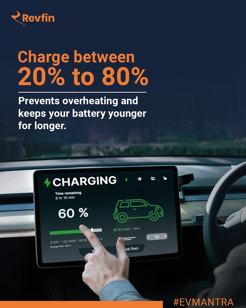 revfinindia's tweet photo. Because even batteries deserve self-care. So charge mindfully.
#EVMantra
#EVPoweringIndia #SustainableMobility #FleetSolutions #EVFinancing #ElectricVehicles #Innovation #GreenFuture #Revfin https://t.co/NoykpIMN98