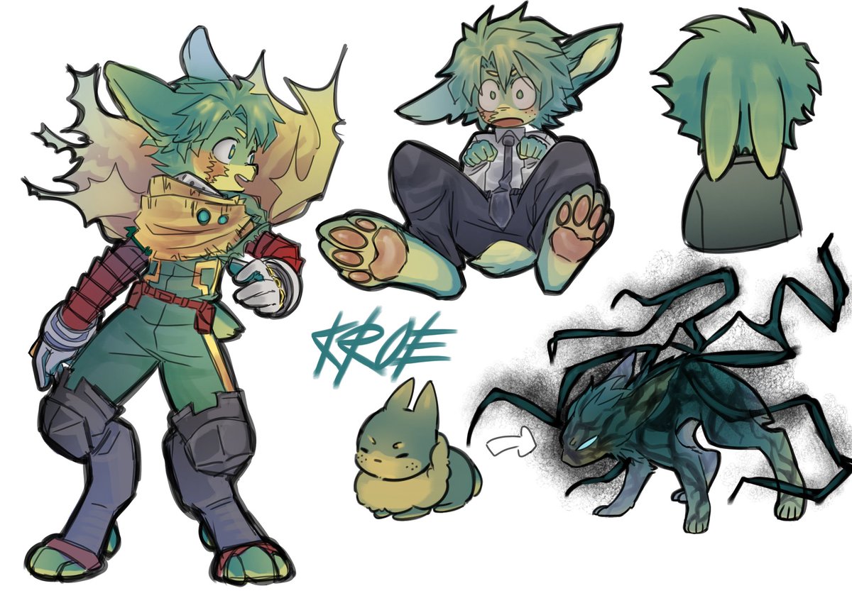 Kuuroee_'s tweet image. baby 🐇 #mha #deku