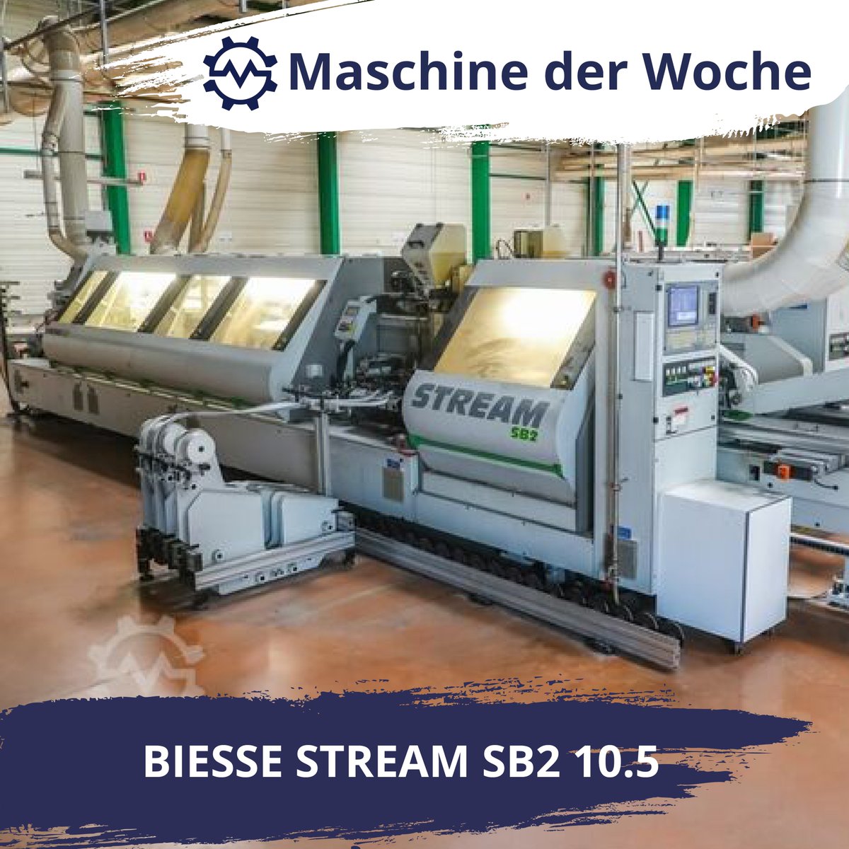 ⚙⚙⚙ Maschine der Woche ⚙⚙⚙
Sofort verfügbar: Die ideale Schwergewichtslösung für präzise Kantenanleimung im Serienbetrieb – mit 40 m/min Vorschub, CNC-Steuerung &amp; Top-Ausstattung für den Mehrschichtbetrieb.
👉maschinensucher.de/biesse-stream+… #maschinensucher