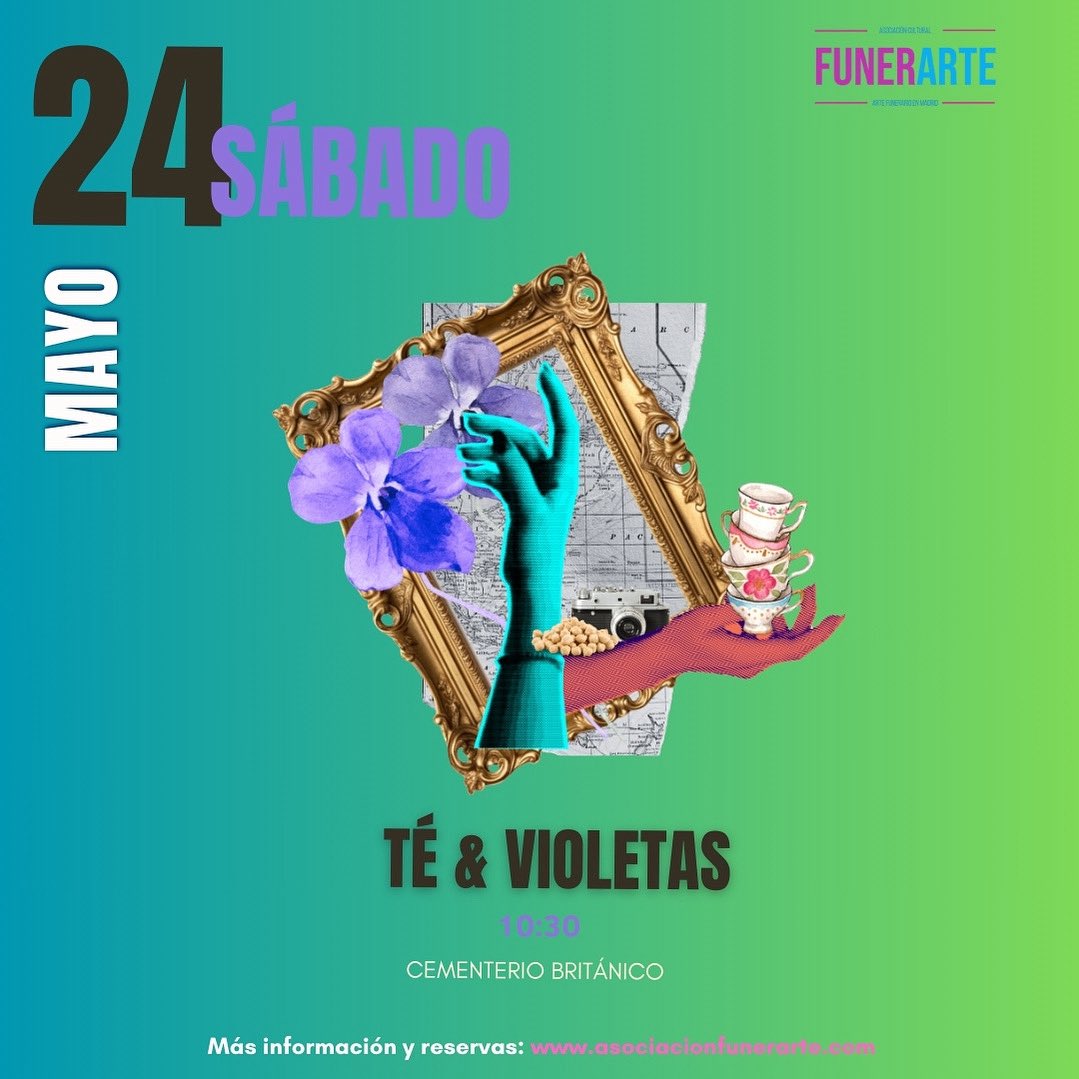 Mañana, té y violetas en el Camenterio Británico 🖤🪦