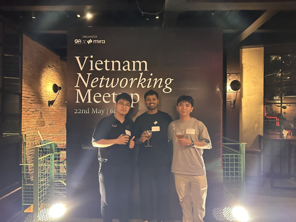 0xeddiephung's tweet photo. Yo so I just had a meaningful night with @GFIResearch and @miranetwork 💞
Many thanks for the meetup and for all the new frens & buidlers here at Belgo, Ho Chi Minh city.
If you were there and you're seeing this post, let's connect on X too ^^
#GFIRESEARCH #VBI #MIRANETWORK https://t.co/gNEonKGkoj
