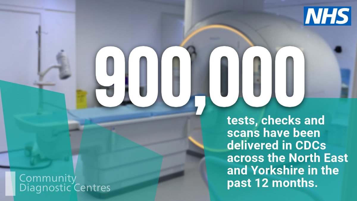#NEYCDCs | Community Diagnostic Centres are transforming how &amp; where people access health tests, scans &amp; checks.

CDCs offer quicker access to the same high-quality diagnostics you’d find in hospital - but in more convenient, community-based settings.✅

➡️england.nhs.uk/north-east-yor…