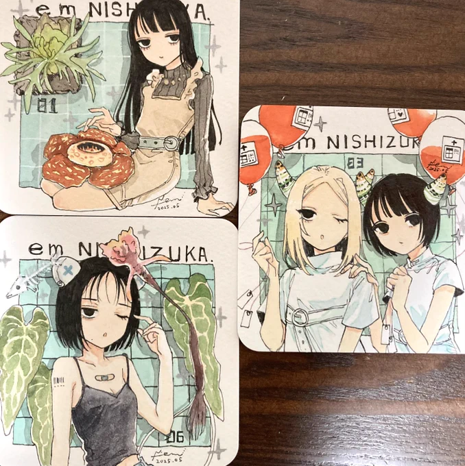 コミティアに持っていくドローイングできた 色紙は間に合わなかったので東京に出します…
#関西コミティア73 