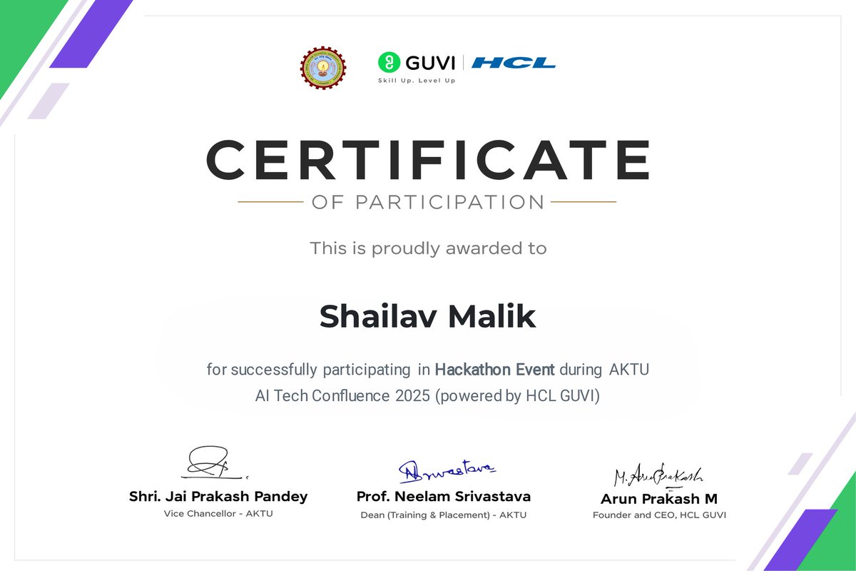 ShailavMalik's tweet photo. Built PlanWise – a smart study planner at my first 48hr hackathon!
Personalized schedules + AI Integration.
🎥https://t.co/9yeuRw4HLW
🌐 https://t.co/E1XXVop3s6
Thanks @guviofficial @HCLTech @AKTU_Lucknow
#Hackathon #SoloDev #ReactJS #OpenAI #PlanWise https://t.co/fF5JkqfMR8