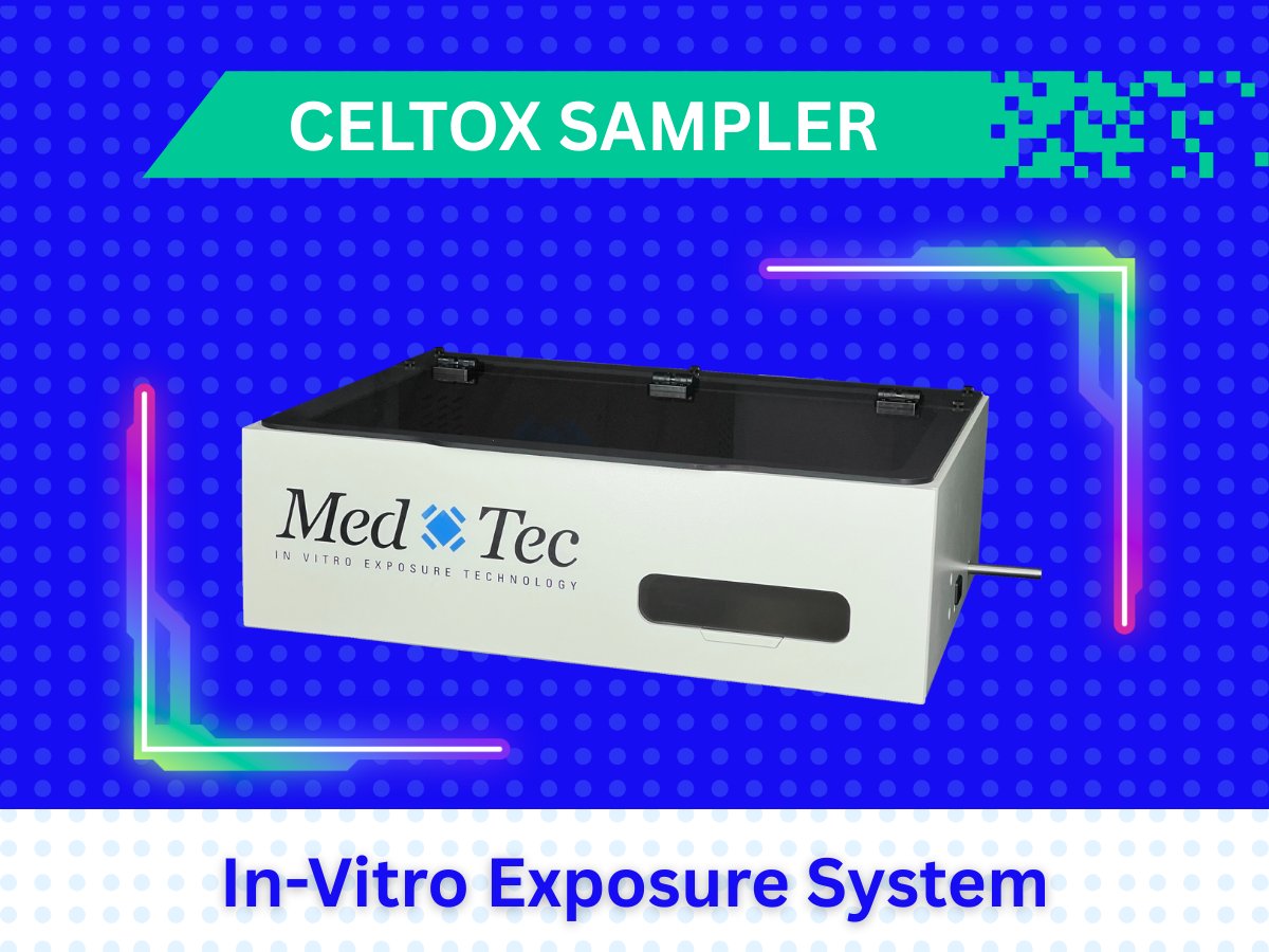CelTox Sampler is a compact, easy-to-use system for air-liquid interface toxicity testing. Precisely delivers gases, vapors &amp; aerosols to cultured cells with full temp/humidity control. 
👉 microphysiology.com/celtox-sampler
#Toxicology #InVitro #ALI #Microphysiology #CelTox #MedtecBiolabs