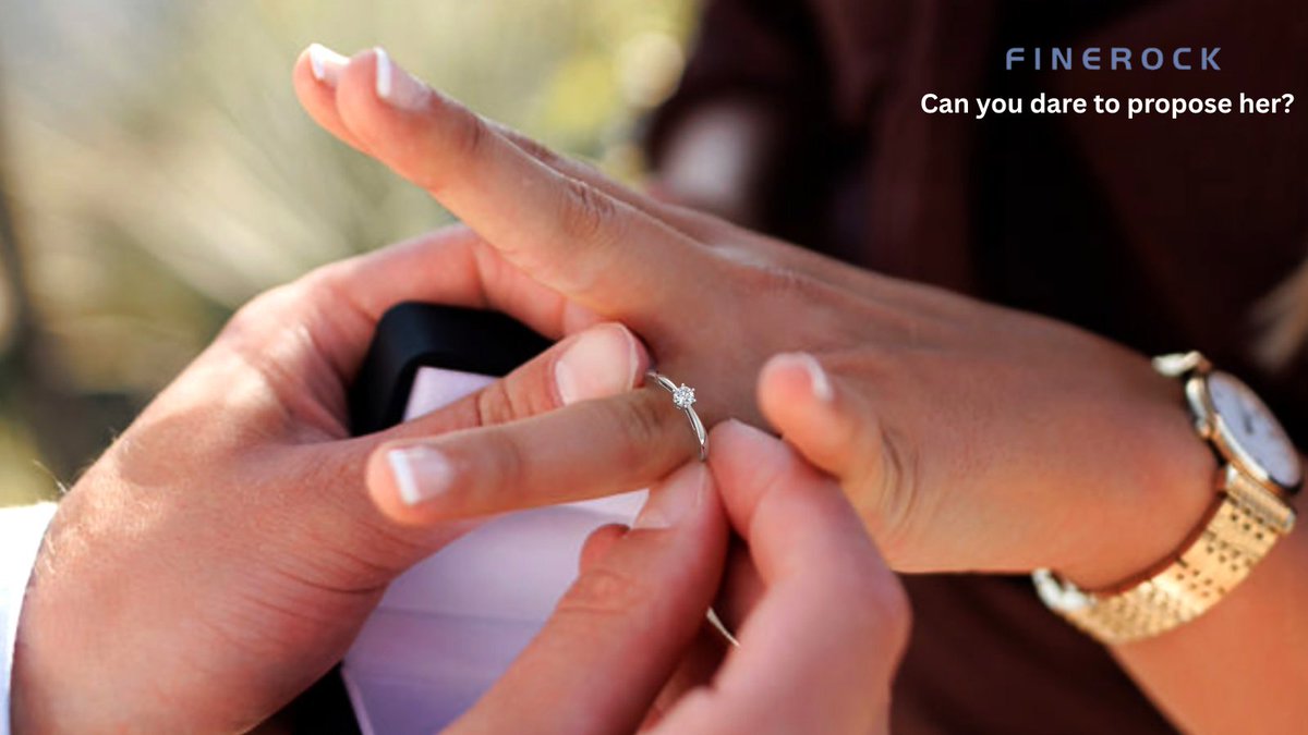 FinerockJewelry's tweet photo. She said YES with tears in her eyes – it was magical. 💍   #Shesaidyes #Magic #Love #Couples #EngagementStory #RealLoveMoments   #FinerockRing #NaturalDiamondRing #Momentoftheday #Proposedher #CustomerLove   #lifepartner #myforever #loveofmylife #mywomen #mygirl https://t.co/58VXY4fRl7