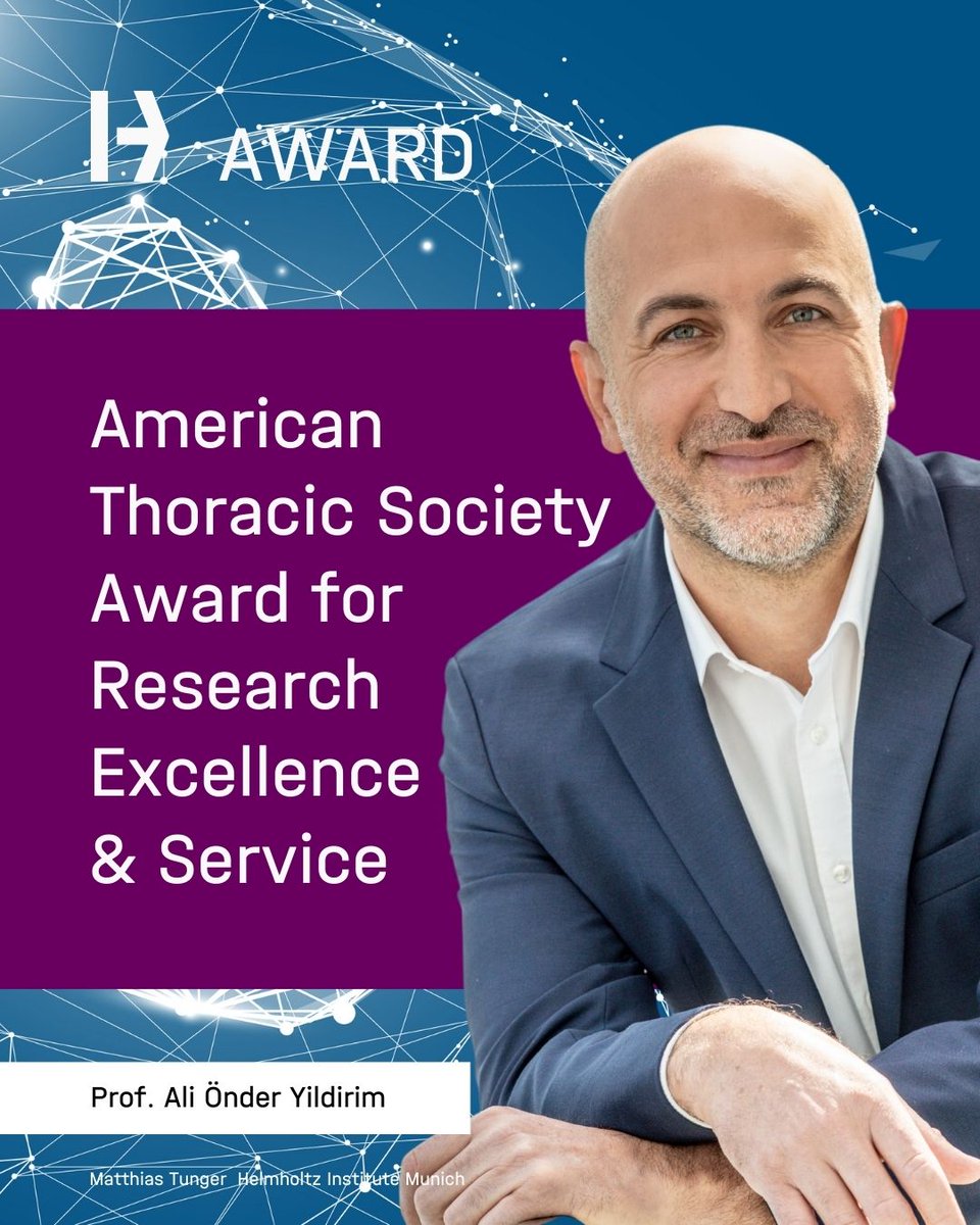 Lung Research Award for Önder Yildirim 🏆

🎉Congratulations: Prof. Ali Önder Yildirim, Director of LHI and CPC-M at #HelmholtzMunich, has been honored with the ATS Assembly #Award for international excellence in lung research.

The American Thoracic Society honors his
