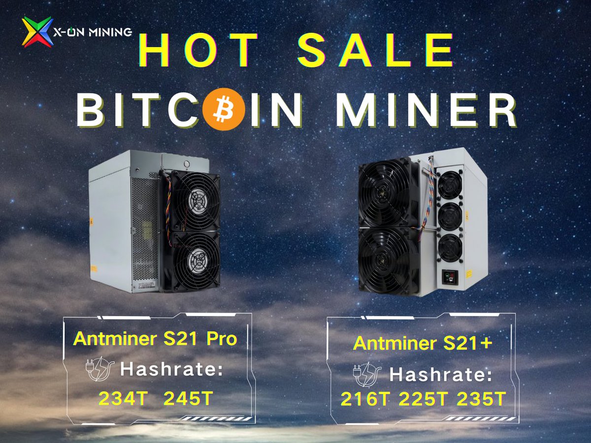 xonmining's tweet photo. 🚨 BTC Breaks $111K – Don’t Miss the Mining Wave!
🔥 Hot-Selling Models:
🔹 Antminer S21 Pro — 234T / 245T
🔹 Antminer S21+ — 216T / 225T / 235T
📞 +86 13631656695
📧 contact@xonmining.com
⏳ Act now to secure the best prices with X-ON MINING!
#Bitcoin #Antminer #XONMINING https://t.co/hMo2oPReeO