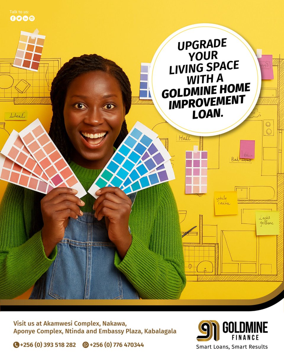 Let’s build the home you deserve. 

Apply today! 

📞 0776470344

#GoldmineFinance 
##GoldmineHomeImprovementLoans
#SmartLoansSmartResults 
#BusinessLoans 
#PersonalLoans 
#GoforGold