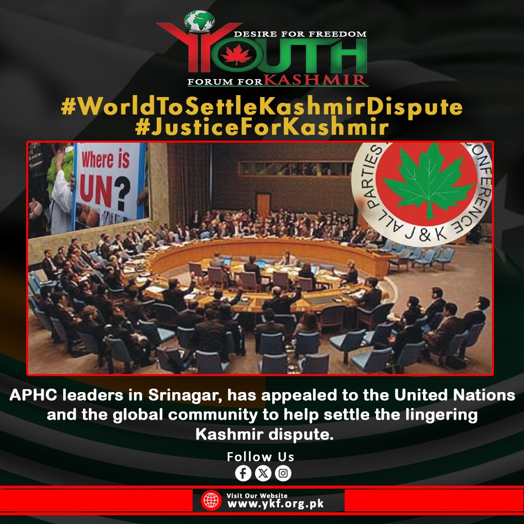 sanasarayfk's tweet photo. APHC urges world to urgently intervene for settlement of Kashmir dispute #WorldToSettleKashmirDispute
 #JusticeForKashmir https://t.co/9y3vGahqbq