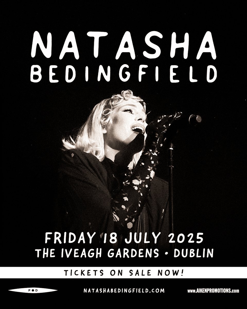 Live @ The Iveagh Gardens (@liveattheiveagh) on Twitter photo โก๏ธ๐๐ข๐ช ๐ง๐๐๐๐๐ง ๐ช๐๐ฅ๐ก๐๐ก๐โก๏ธ
Get ready to dance, sing, and relive the magic of <a href="/natashabdnfield/">Natasha Bedingfield</a> - this is one you wonโt want to miss on Friday 18 July! ๐ฅณ
โก๏ธ Buy tickets ~ bit.ly/3X8mJgG โก๏ธ๐๐ข๐ช ๐ง๐๐๐๐๐ง ๐ช๐๐ฅ๐ก๐๐ก๐โก๏ธ
Get ready to dance, sing, and relive the magic of <a href="/natashabdnfield/">Natasha Bedingfield</a> - this is one you wonโt want to miss on Friday 18 July! ๐ฅณ
โก๏ธ Buy tickets ~ bit.ly/3X8mJgG