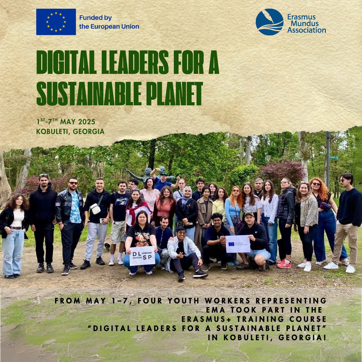 Erasmus_Mundus's tweet image. 🇧🇪 Meet #TeamBelgium at Kobuleti, Georgia! 4 EMA youth joined peers from 6 other countries to kick off #DigitalSustainability with skills, stories &amp;amp; a Mug Exchange that brewed instant connections ☕🌍 #ErasmusPlus