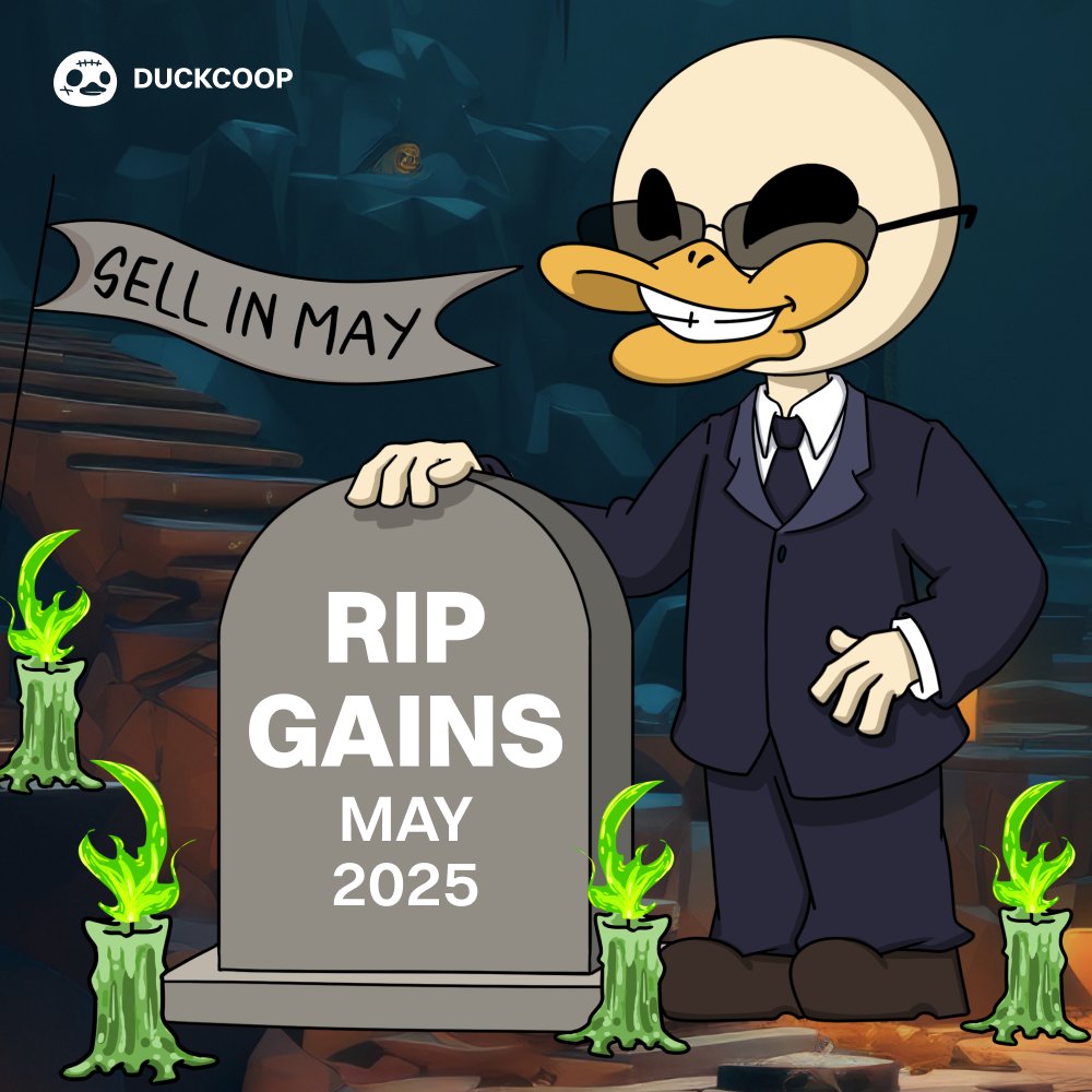 💀 Ignored “Sell in May”… bought the top instead.
🦆: “Some traditions never die.”

🎮 Gaming, Events, FREE $DUCKS: t.me/duckscoop_bot/…… 

#DuckCoop #DUCKS