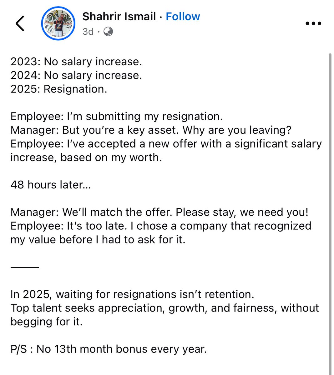 them11111ow's tweet photo. @ShahirIsmail Quick glance I ingat you bro, I mcm woah posting style LinkedIn 👍🏻. Then …. https://t.co/WqlYZNI3NP