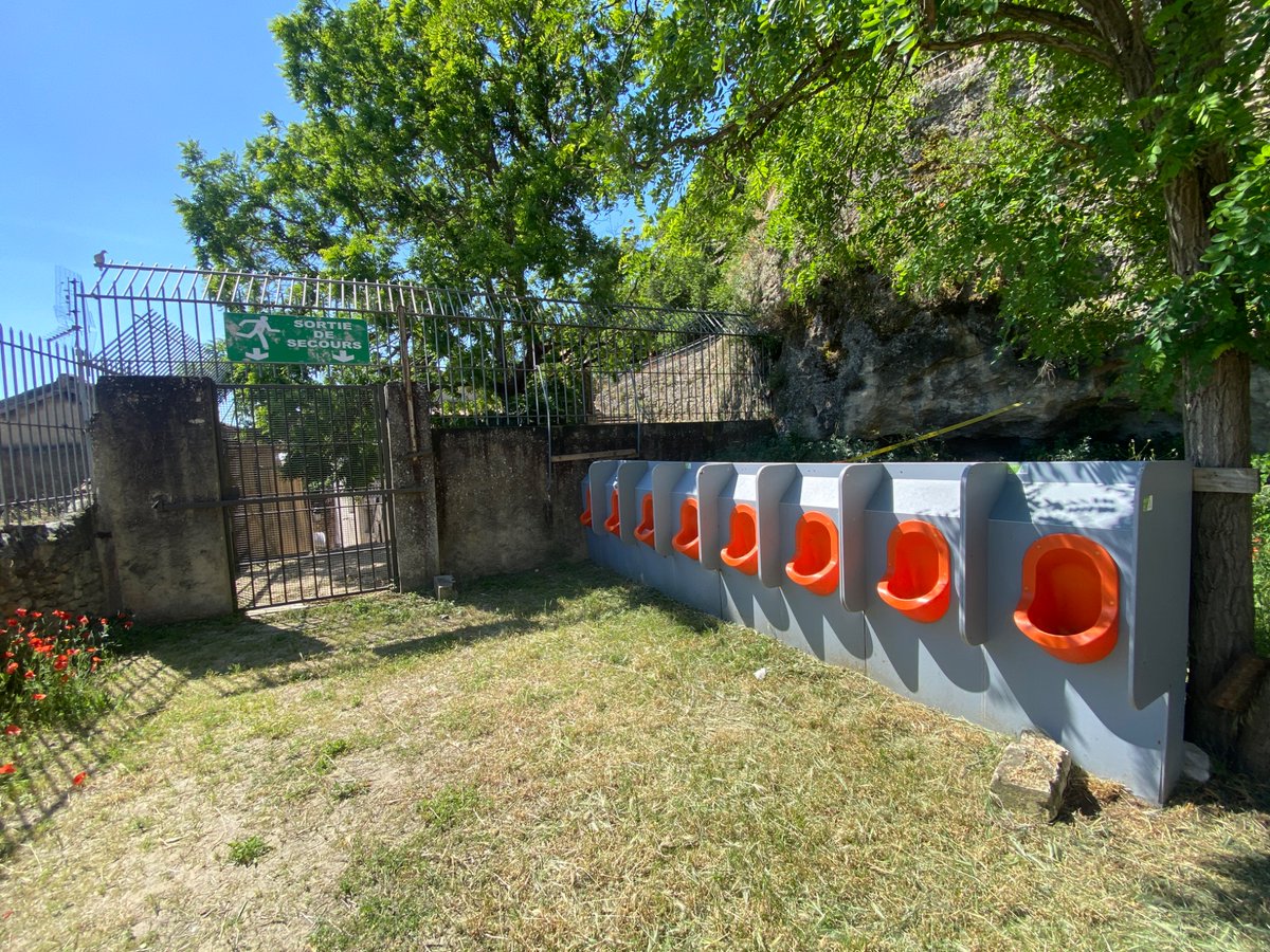 Next time you go to a big event and think the bathrooms are horrible, just think to yourself that they could be worse: real bathroom in France at a stadium..