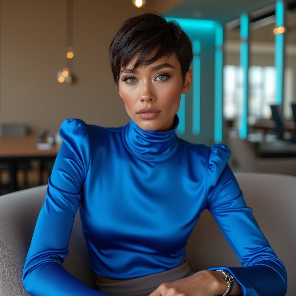 AIFashionChic's tweet image. 👠 From the boardroom to the camera frame —
Her style stays undefeated.
#LadyBossVibes #FashionByAI #CommandingStyle