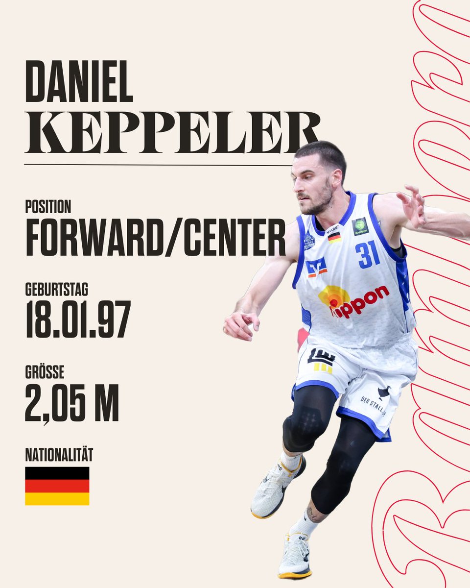 Mit dem 28-jährigen Daniel Keppeler haben wir unseren ersten Neuzugang für die kommende Spielzeit in der easyCredit Basketball Bundesliga unter Vertrag genommen. Der gebürtige Nürnberger ist in und um Freak City bestens bekannt.

🗞️ shorturl.at/kV8AR
📸Die Lichtbuilder