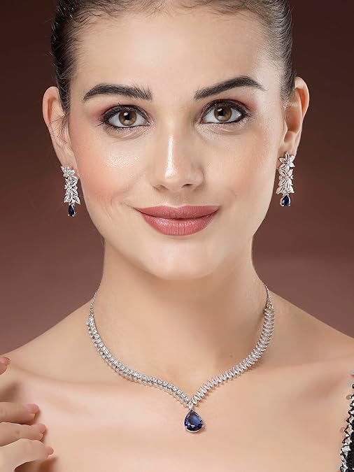 voiceofmen4's tweet photo. Green Grace by Karatcart | Silver-Toned Oceanic Blue Diamond Necklace.

When you wear Kurta, Imagine yourself with this Timeless Gem 💕

Available on Amazon India: https://t.co/CVWXaNyJr3

#jewelrysale #necklace #FashionInspo https://t.co/wIPpLBYlz5