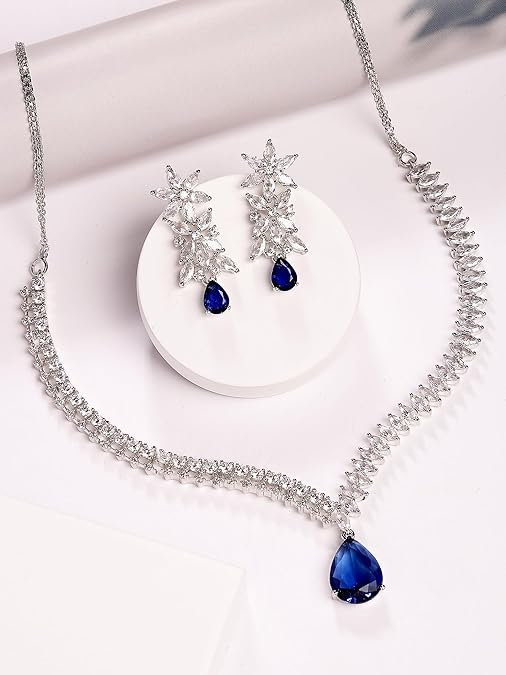 voiceofmen4's tweet photo. Green Grace by Karatcart | Silver-Toned Oceanic Blue Diamond Necklace.

When you wear Kurta, Imagine yourself with this Timeless Gem 💕

Available on Amazon India: https://t.co/CVWXaNyJr3

#jewelrysale #necklace #FashionInspo https://t.co/wIPpLBYlz5