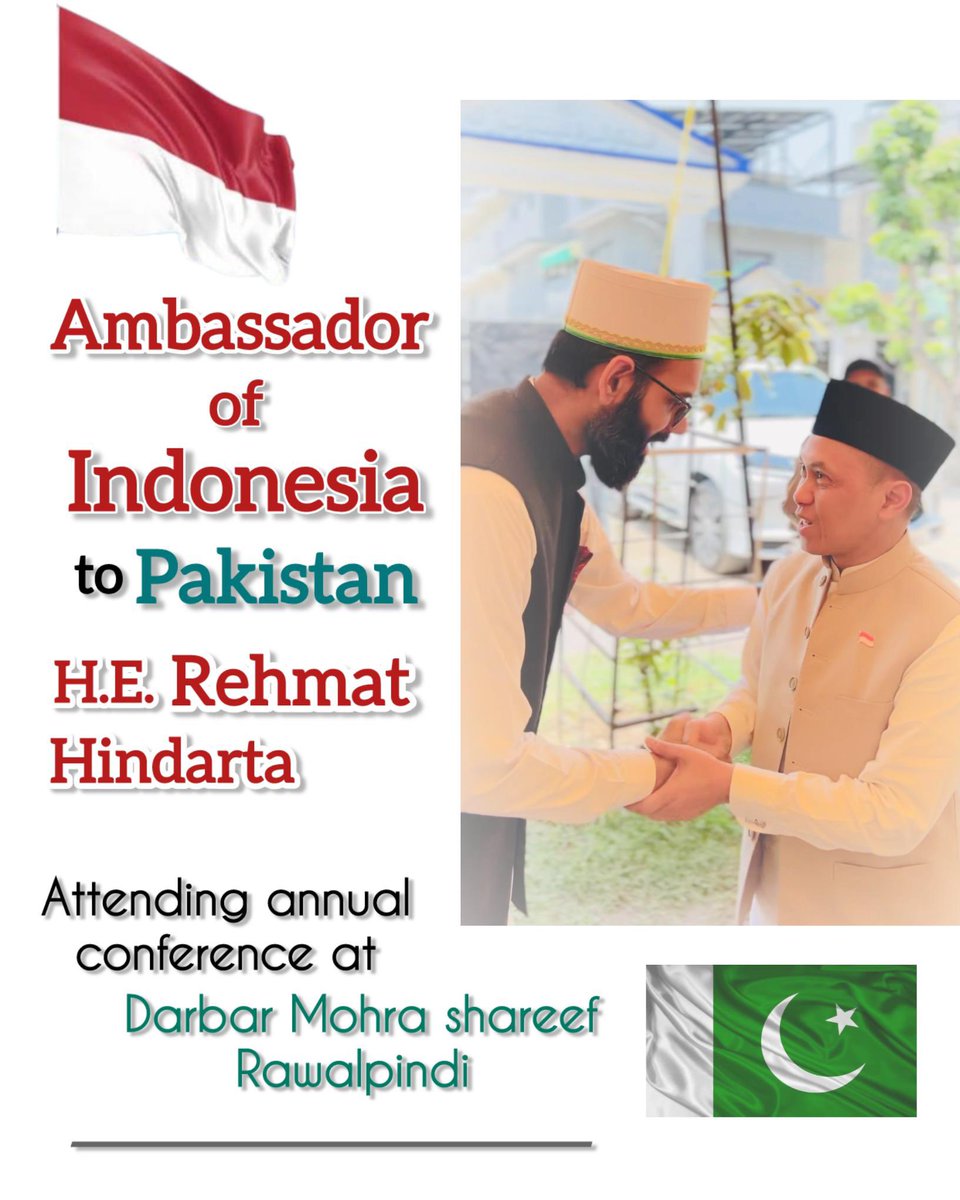 omerfarooqgul's tweet photo. 18.05.2025 Rawalpindi: 

It was an honor to have our esteemed guests at the annual #conference at Mohra Sharif #Rawalpindi 

H.E. Rehmat Hindarta, #Ambassador of #Indonesia

H.E. Yerzhan Kistafin, #Ambassador of #Kazakhstan

#Pakistan
#DGISPR https://t.co/C5qHYuL2DS