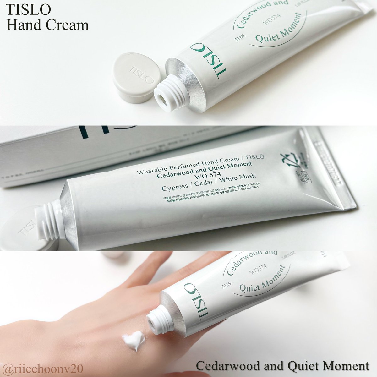 riieehoonv20's tweet photo. 落ち着くウッディな香り🌳
TISLO
▶︎ハンドクリーム&パフュームスティック
Cedarwood and Quiet Moment
深みがあるのにふわっと香る✨
ほんのりムスクも感じるウッディな香りが、自然体でふわっと香って癒される🤎
パケや箱も素敵!プレゼントにもおすすめだと思います🎁
#PR #TISLO #韓国コスメ https://t.co/sE0yrAmEBT