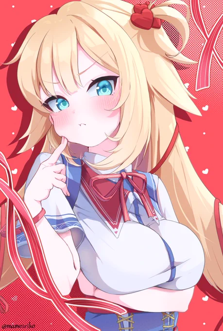 【ホロメンJP全員描く 】 8人目 赤井はぁとちゃん #はあとart #ホロライブ