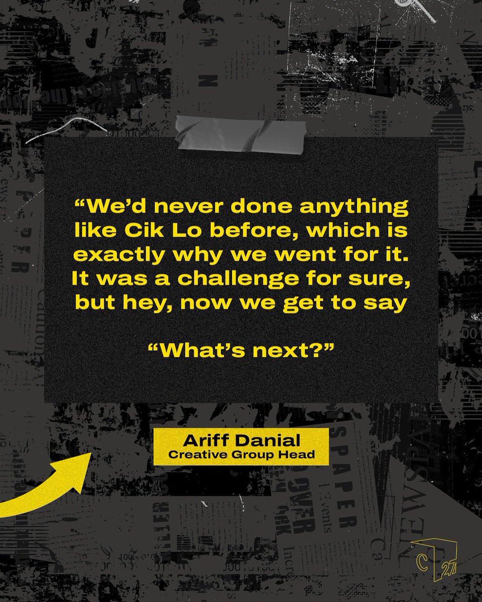 Company27's tweet photo. When we asked the Lotus’s Team why they did this, they said, “Why not?”

Read the full article on Marketing Interactive and say hi to Cik Lo on @LotussMalaysia! 😎 https://t.co/eJPmG3cINn