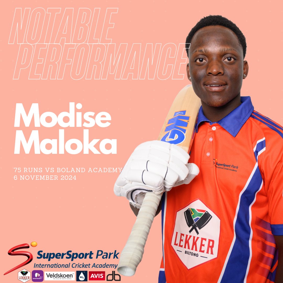 SuperSportPark's tweet photo. Just a kid with a dream and a straight drive. ✨🏏 A throwback to Diceman 🎲 putting it all on the line against Boland Academy! #SPICA #NextGenCricket https://t.co/uQfa1BUhIT