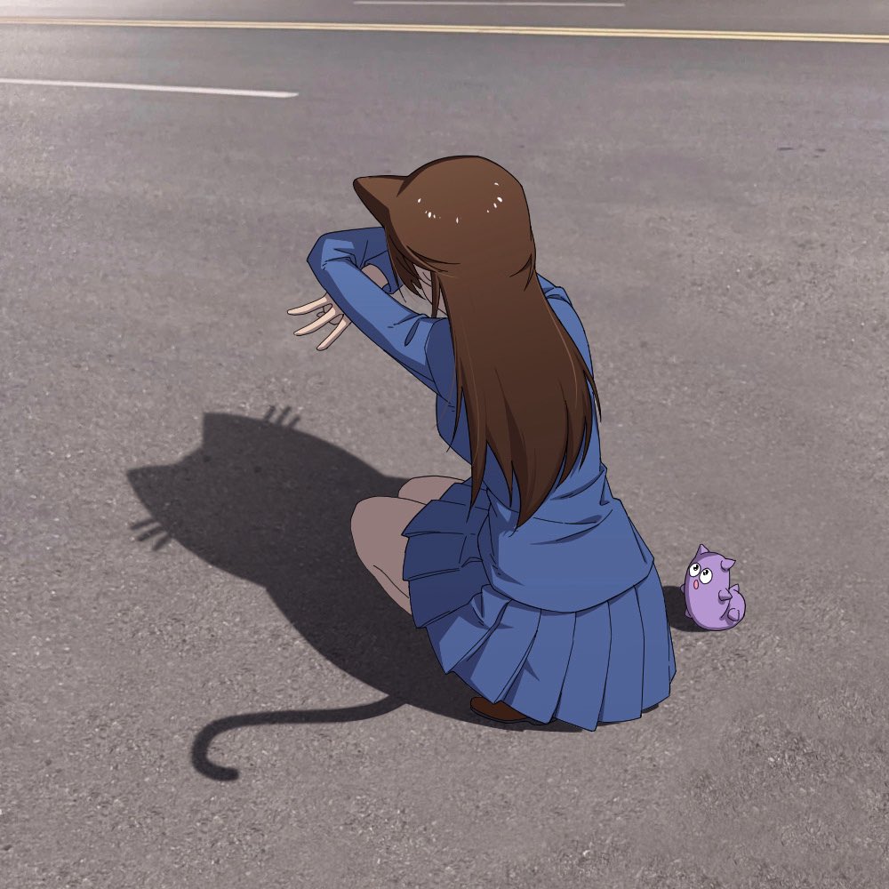 RhymossOfficial's tweet photo. 仔猫の影🐈‍⬛#名探偵コナン　#毛利蘭　#推し　#二次創作 https://t.co/3o9CFMobau