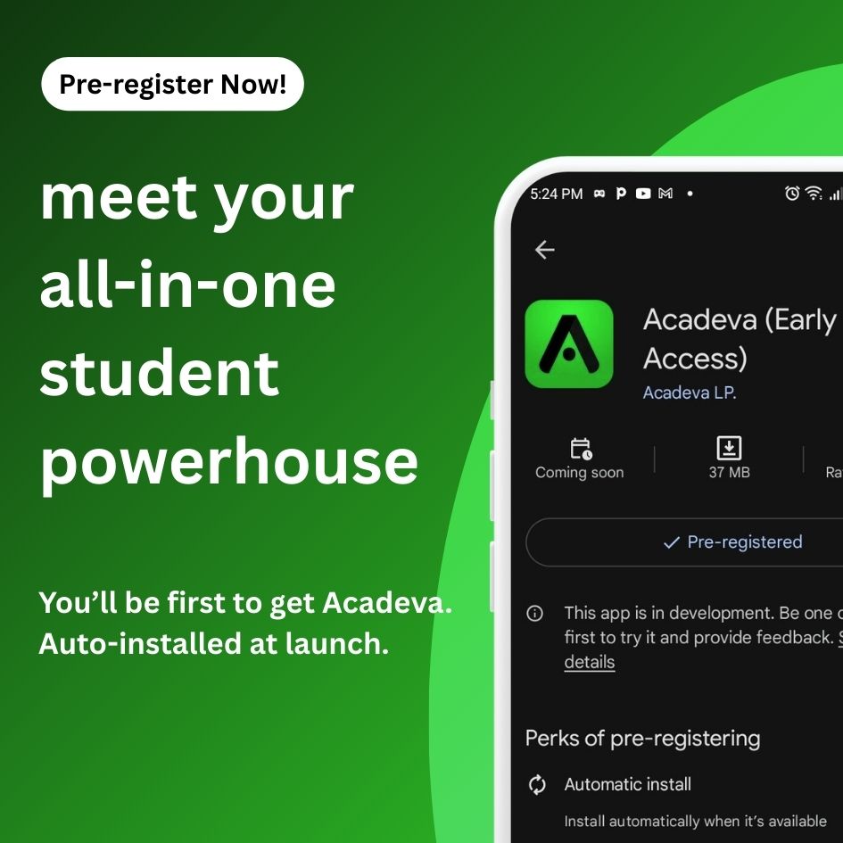 Don’t be that student — the one who finds out last.
Pre-register for Acadeva now and stay ahead.
play.google.com/store/apps/det…