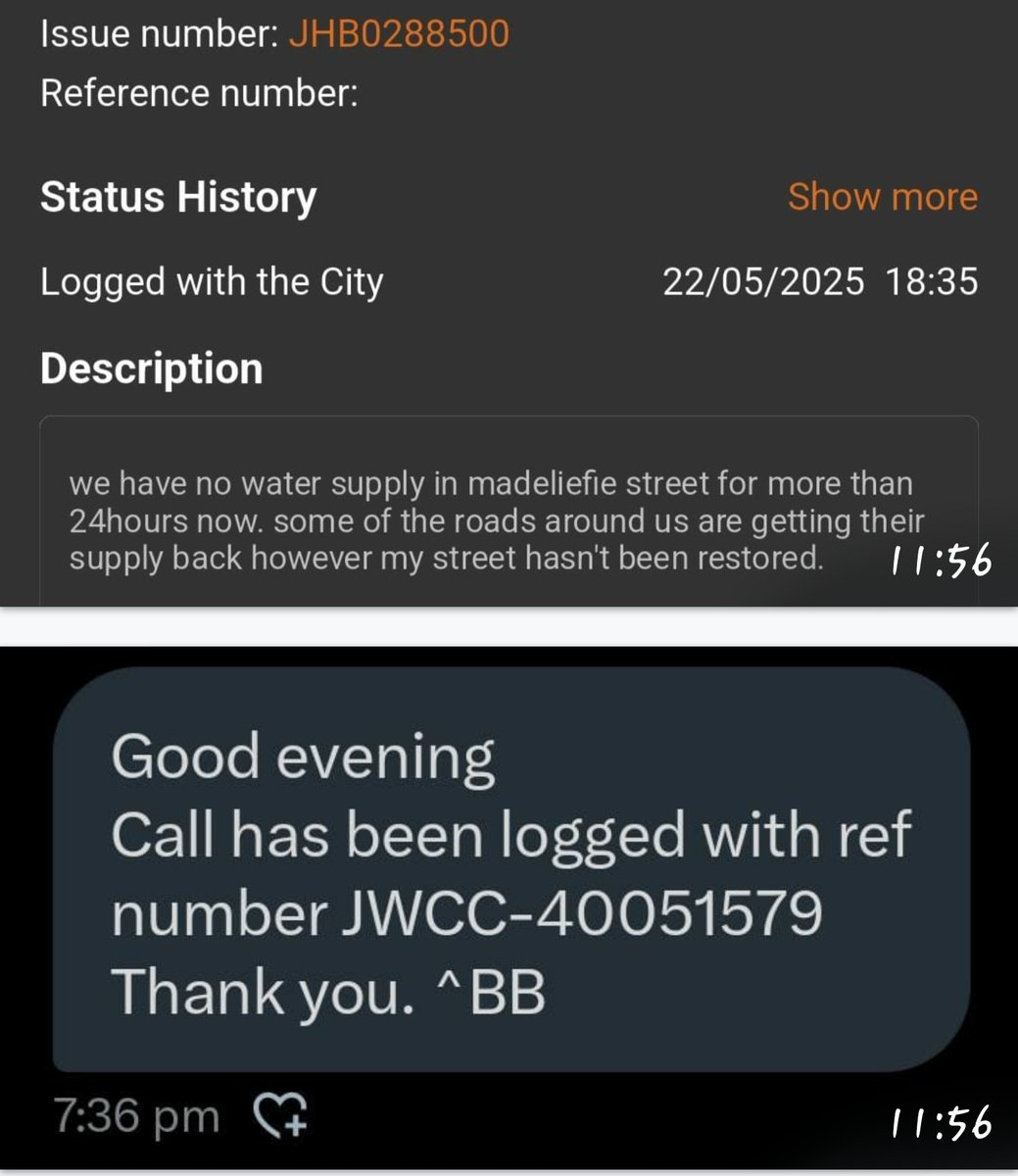 sandybay9's tweet photo. @JHBWater , @DavidWard126 , please assist , stillno water , weltevreden park , wildebraam and surrounds. https://t.co/K5TkdqqPnk