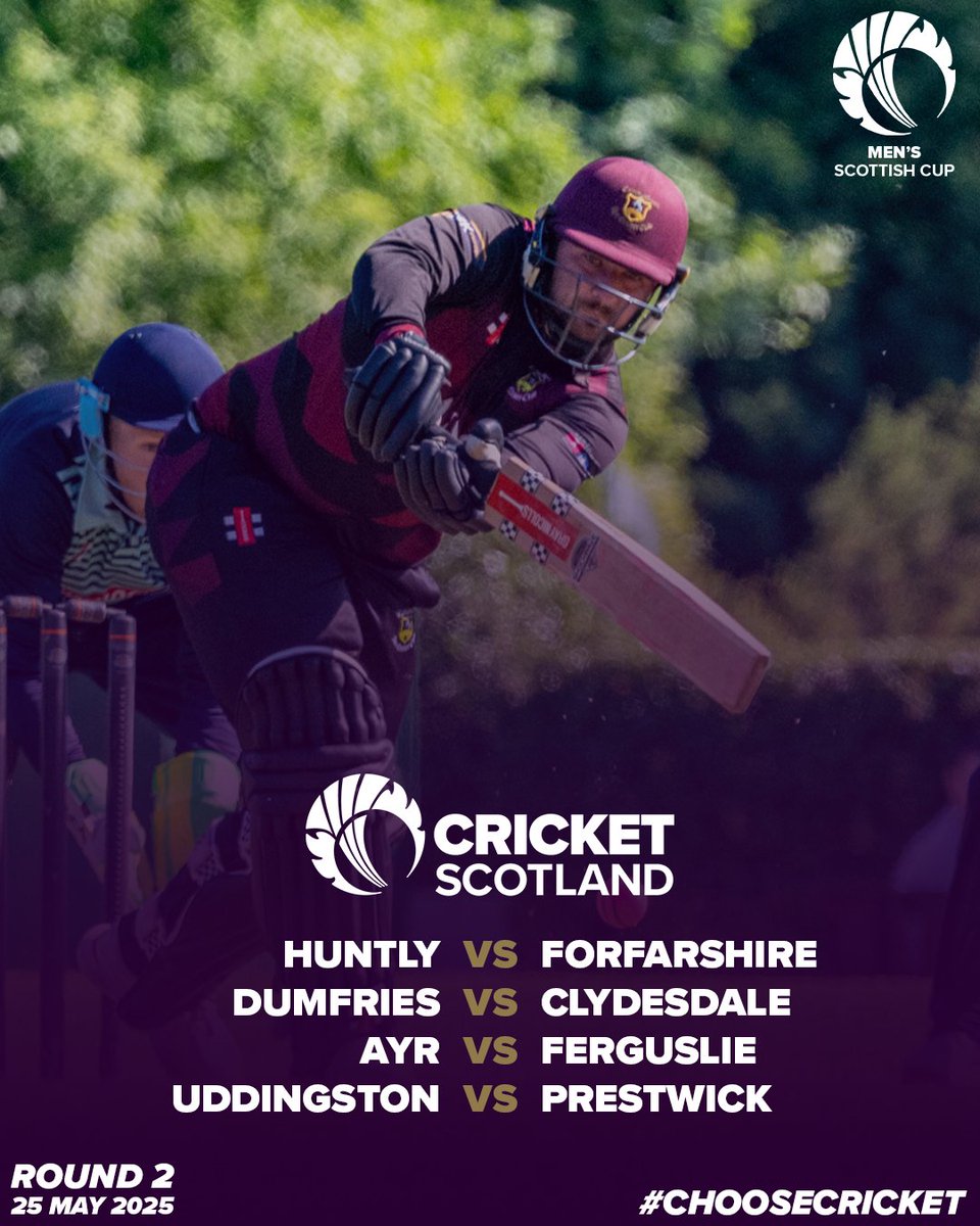 The Men's Scottish Cup continues on Sunday 🤩

Who will secure their place in the quarter-finals?

#ChooseCricket