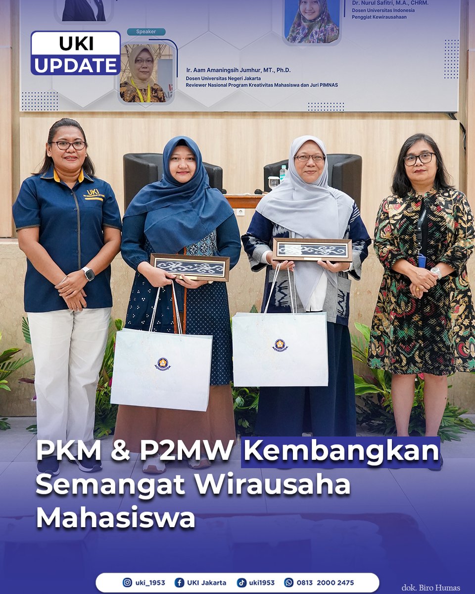 Kampus_UKI's tweet photo. PKM & P2MW mendorong mahasiswa untuk berpikir kreatif dan memiliki jiwa berwirausahan. Program dilakukan mulai dari pembinaan, pendampingan, hingga dukungan modal usaha.
Berita selengkapnya di:
https://t.co/nwqO6PvH7U
#UKIUnggul #RekognisiUKI #PKM #P2MW #enterpreneur https://t.co/j6w4PkdnPg