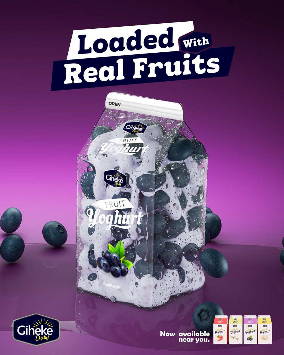 Love yoghurt? Wait till you try Giheke Blueberry. It might just be your new obsession.

#GihekeYogurt #LoadedWithRealFruits