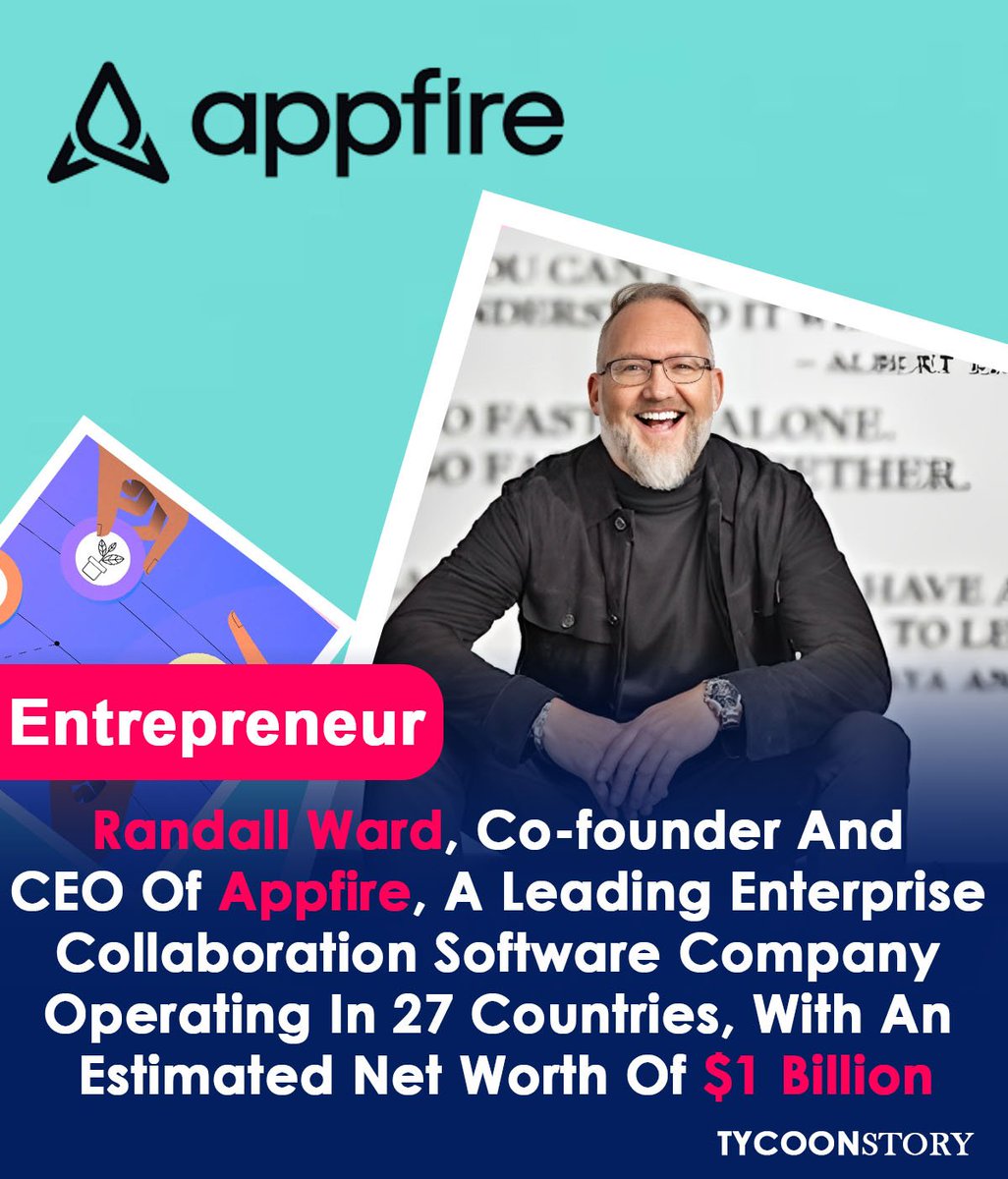 TycoonStoryCo's tweet photo. Randall Ward, co-founder & CEO of Appfire, is driving innovation in enterprise collaboration software.
https://t.co/ZRjBOSKpPJ
#randallward #appfire #saas #startupsuccess #techleaders #enterprisesoftware @Appfire https://t.co/I0B1VpJpcP