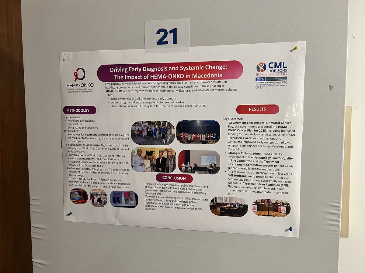 #CMLHZ25 HEMA-ONKO. Macedonia represented by the VP Milica Kuzmanovska