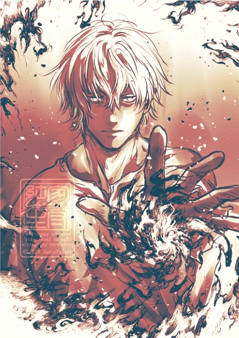 #引用RTで絵をあげている5人を指名してバトンでお気に入りの絵を載せる 黒髪受けおじさんを光の速さで生成されている、ヒゲ筋肉(ヒゲキ)さん( )からバトン受け取りましたありがとうございます～。バトンはアンカーとさせてくださいませ～ 